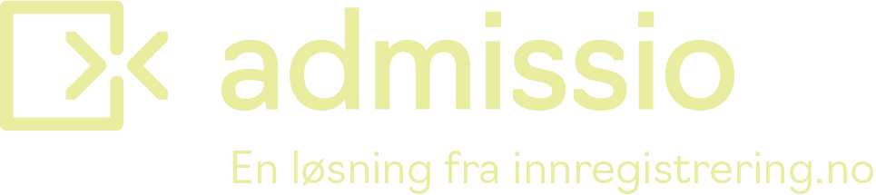 Admissio – en løsning fra innregistrering.no